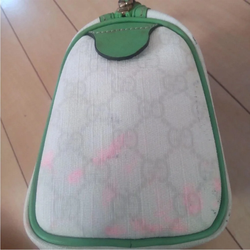 Gucci Green and White Satchel - Picture 7 of 8